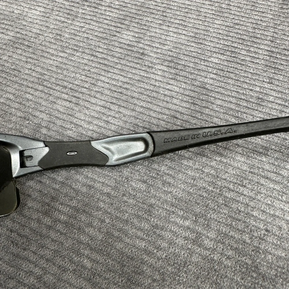 Oakley Flak Jacket XLJ Y2K Sunglasses Jet Black Iridium 13-721 Made in USA Sport